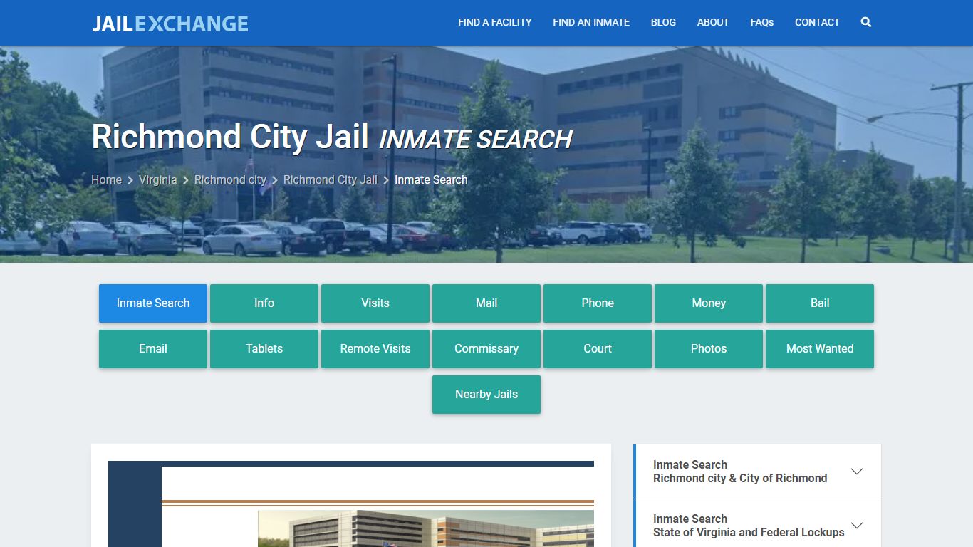 Inmate Search: Roster & Mugshots - Richmond City Jail, VA