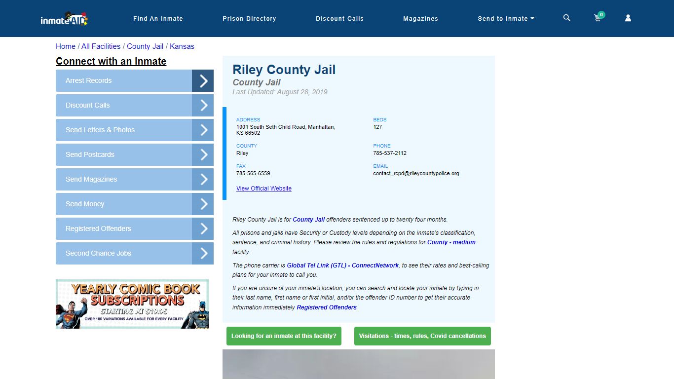 Riley County Jail - Inmate Locator - Manhattan, KS