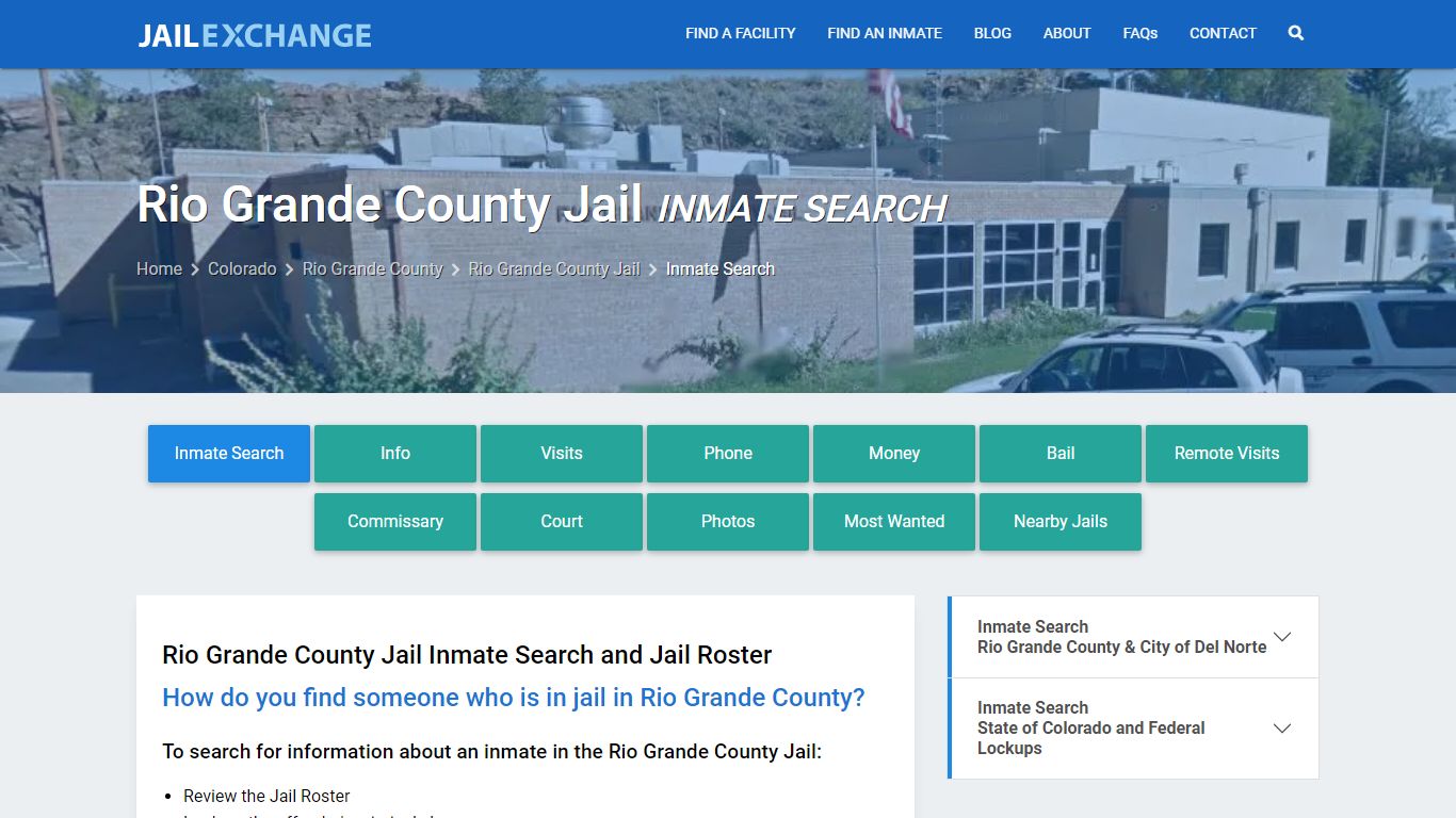 Rio Grande County Jail Inmate Search - Jail Exchange