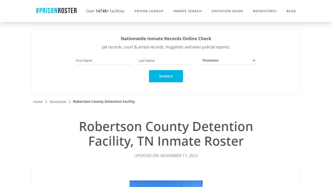 Robertson County Detention Facility, TN Inmate Roster - Prisonroster