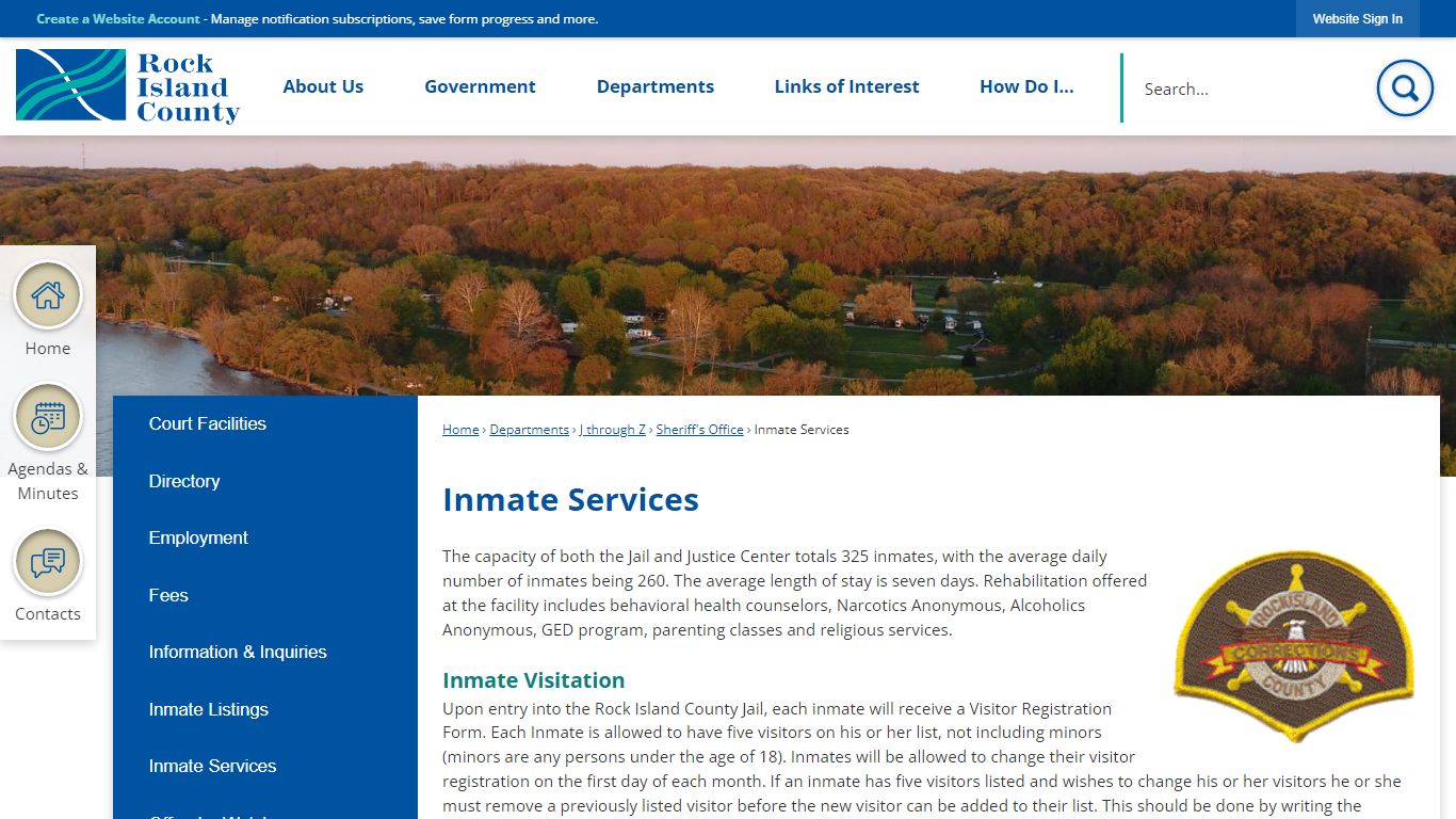 Inmate Services | Rock Island County, IL