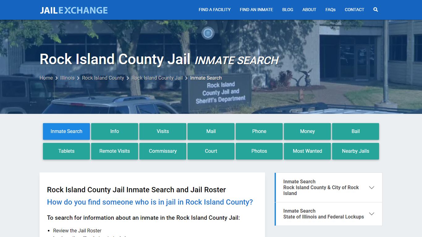 Inmate Search: Roster & Mugshots - Rock Island County Jail, IL