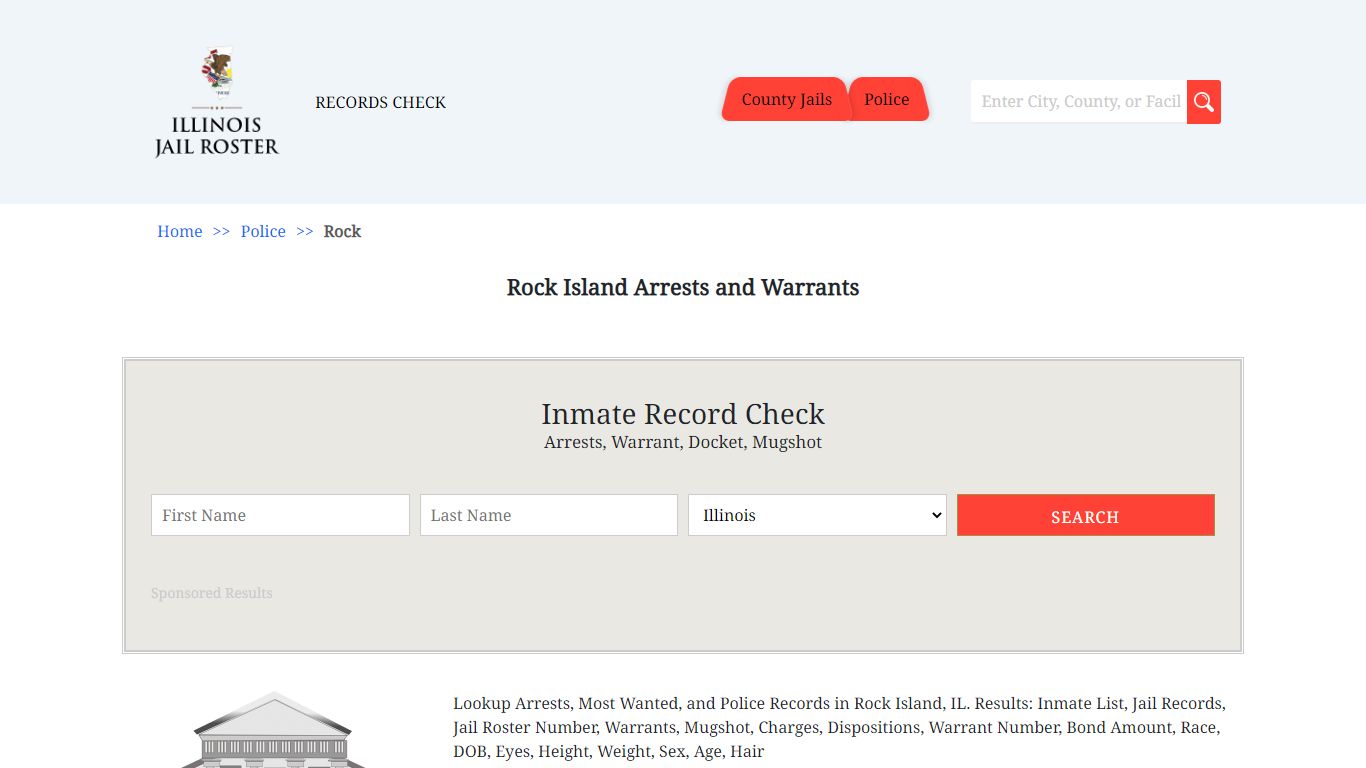 Rock Island Arrests and Warrants | Jail Roster Search