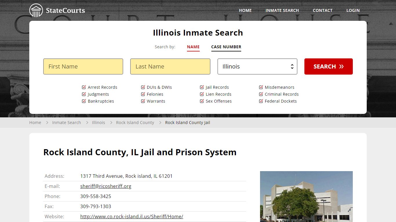 Rock Island County Jail Inmate Records Search, Illinois - StateCourts