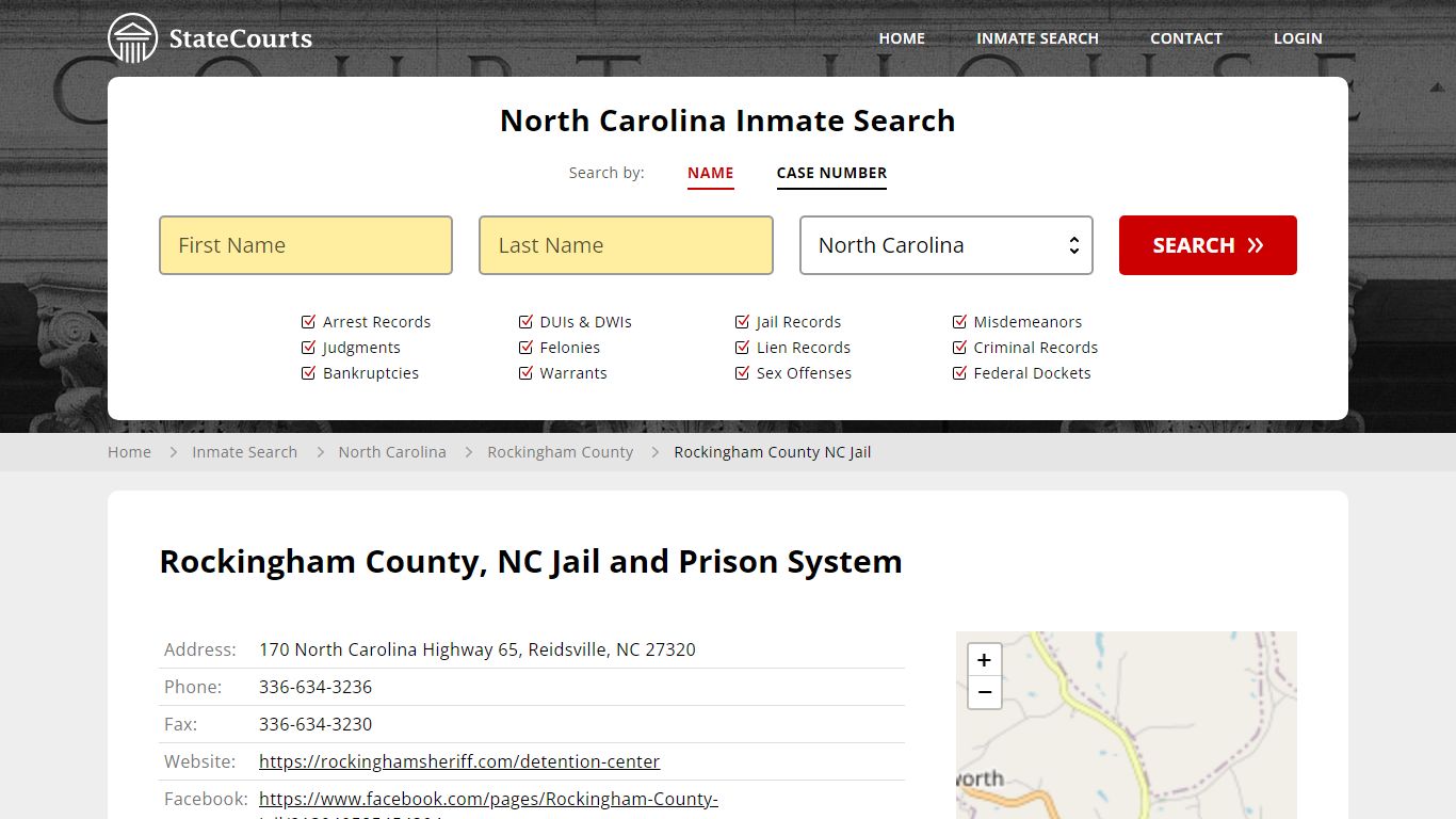 Rockingham County NC Jail Inmate Records Search, North Carolina ...
