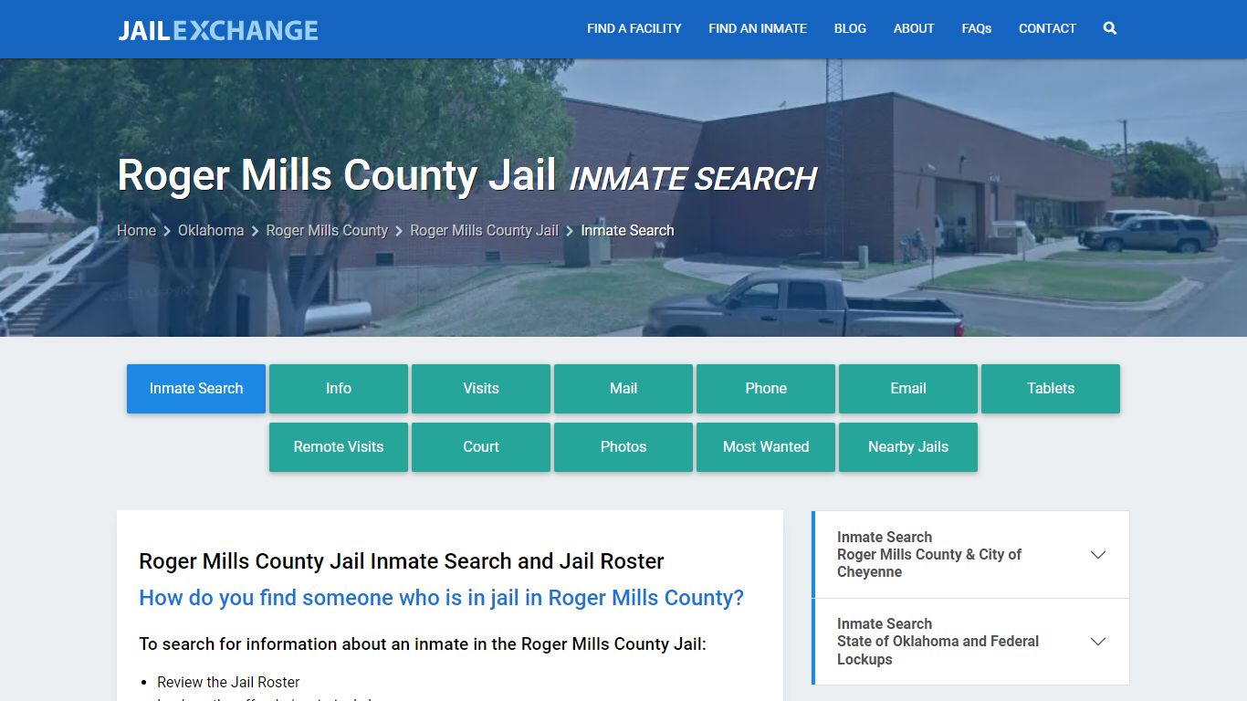 Inmate Search: Roster & Mugshots - Roger Mills County Jail, OK