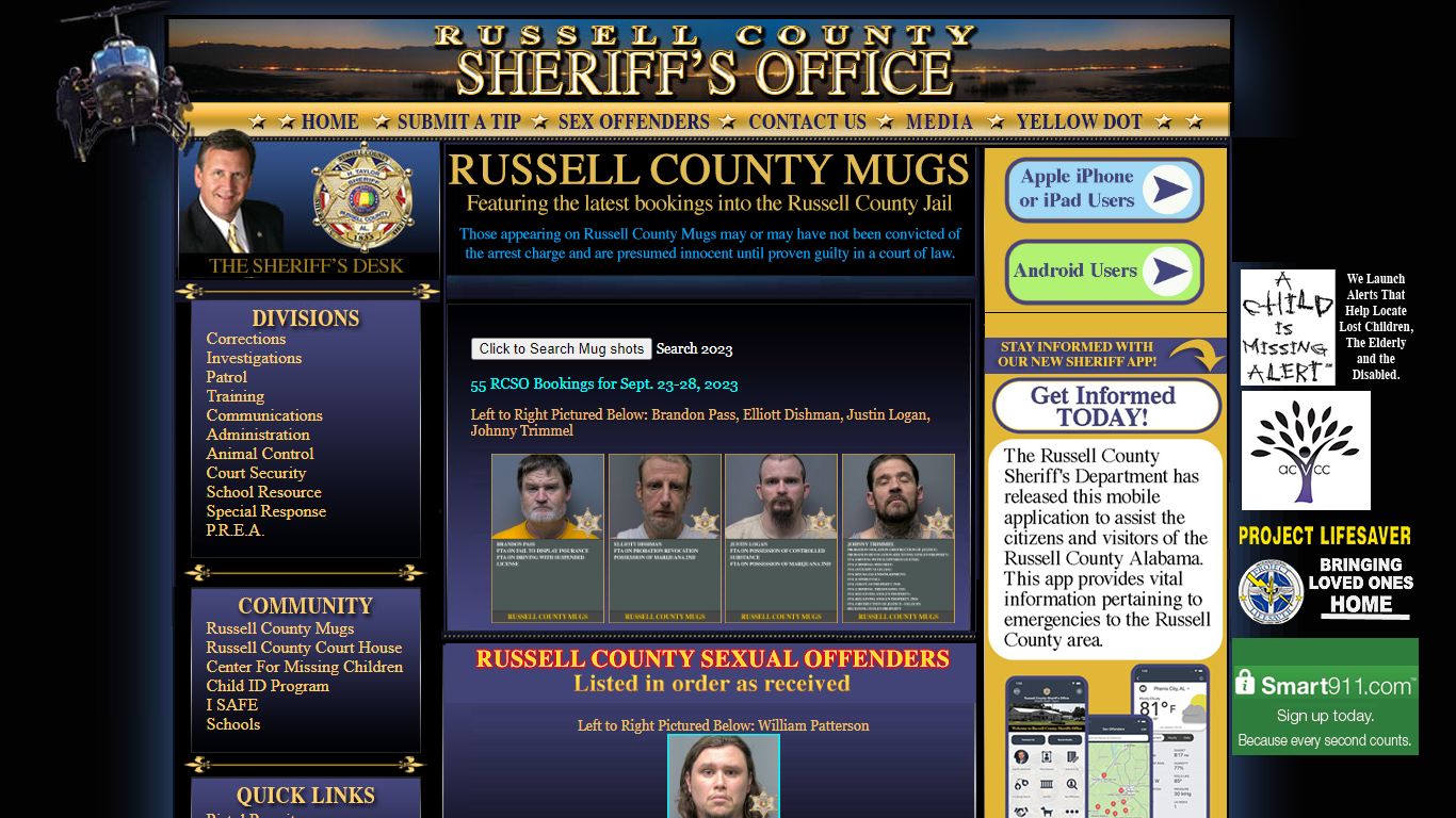 Russell County Mugs - RCSO