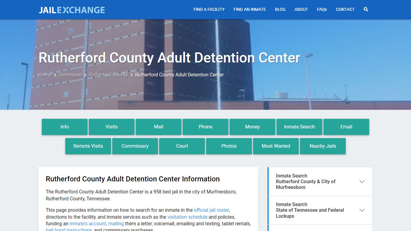 Rutherford County Adult Detention Center - Jail Exchange