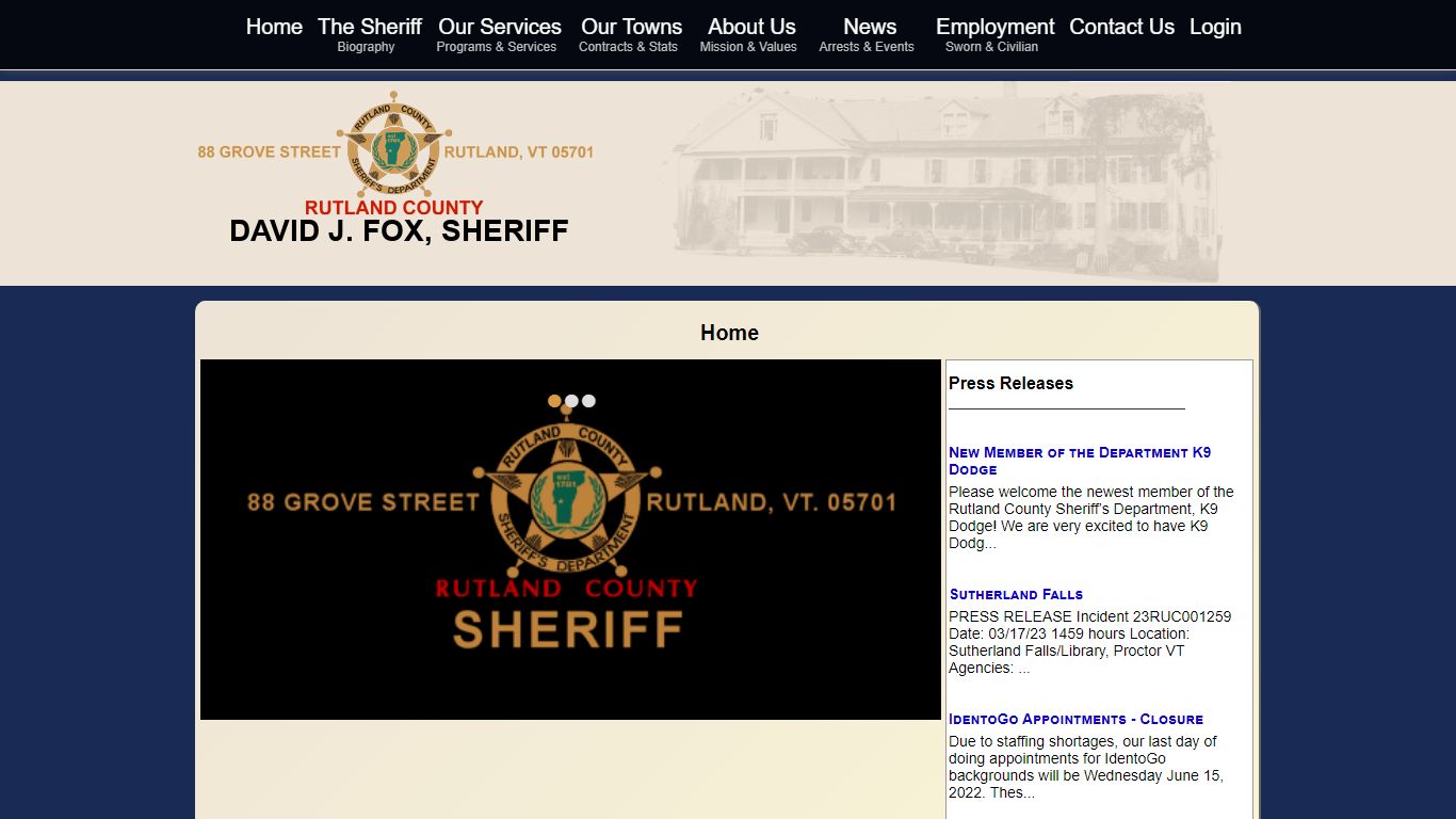 Rutland County Sheriff's Office