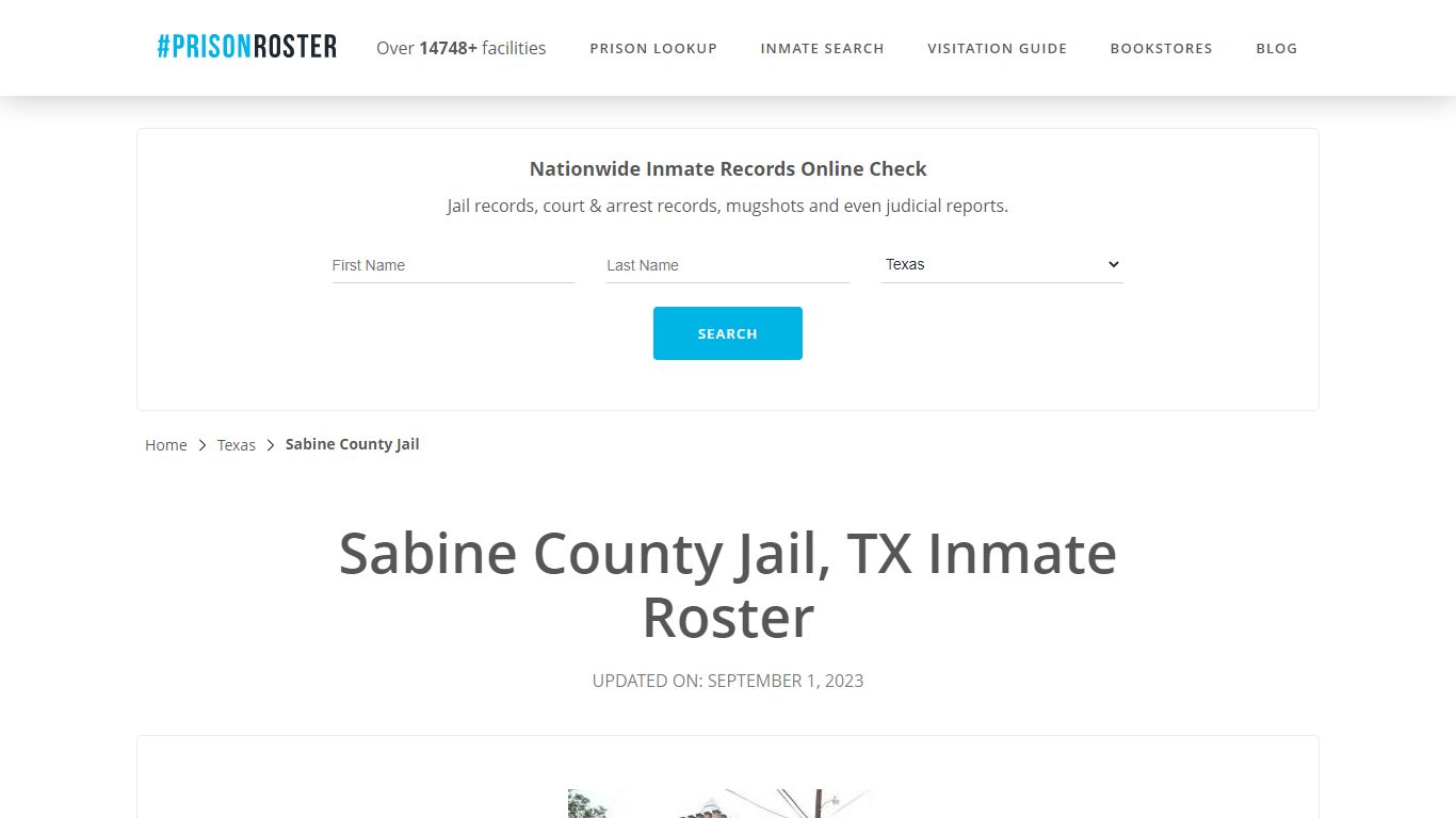 Sabine County Jail, TX Inmate Roster - Prisonroster