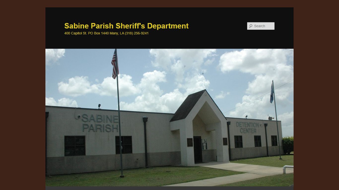 Sabine Parish Sheriff's Department | 400 Capitol St. PO Box 1440 Many ...