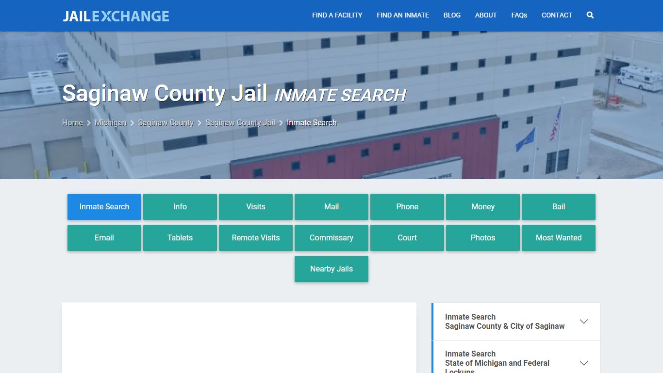 Inmate Search: Roster & Mugshots - Saginaw County Jail, MI