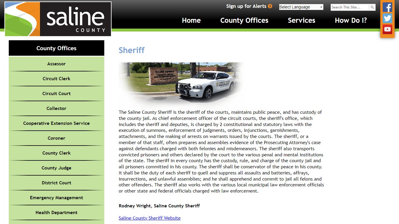 Sheriff | Saline County Arkansas