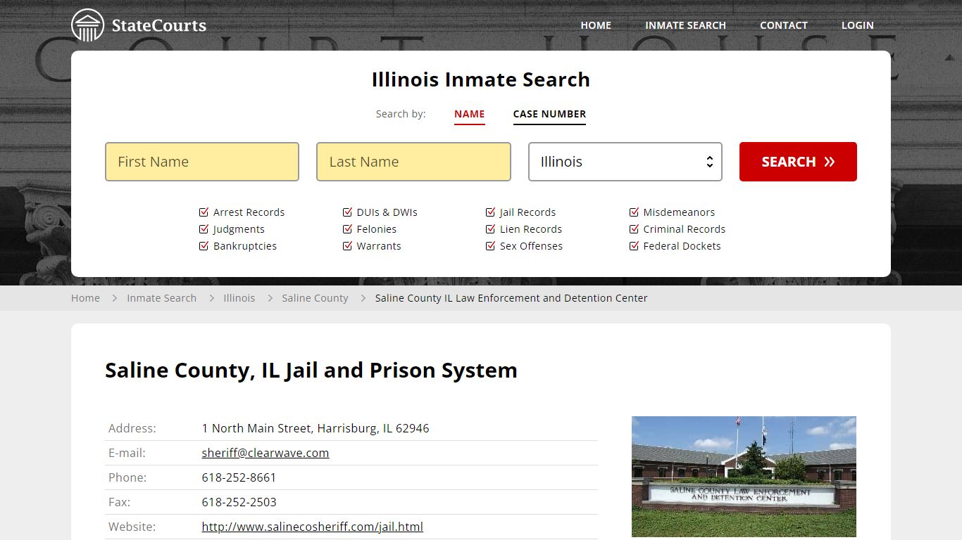 Saline County, IL Jail and Prison System - State Courts