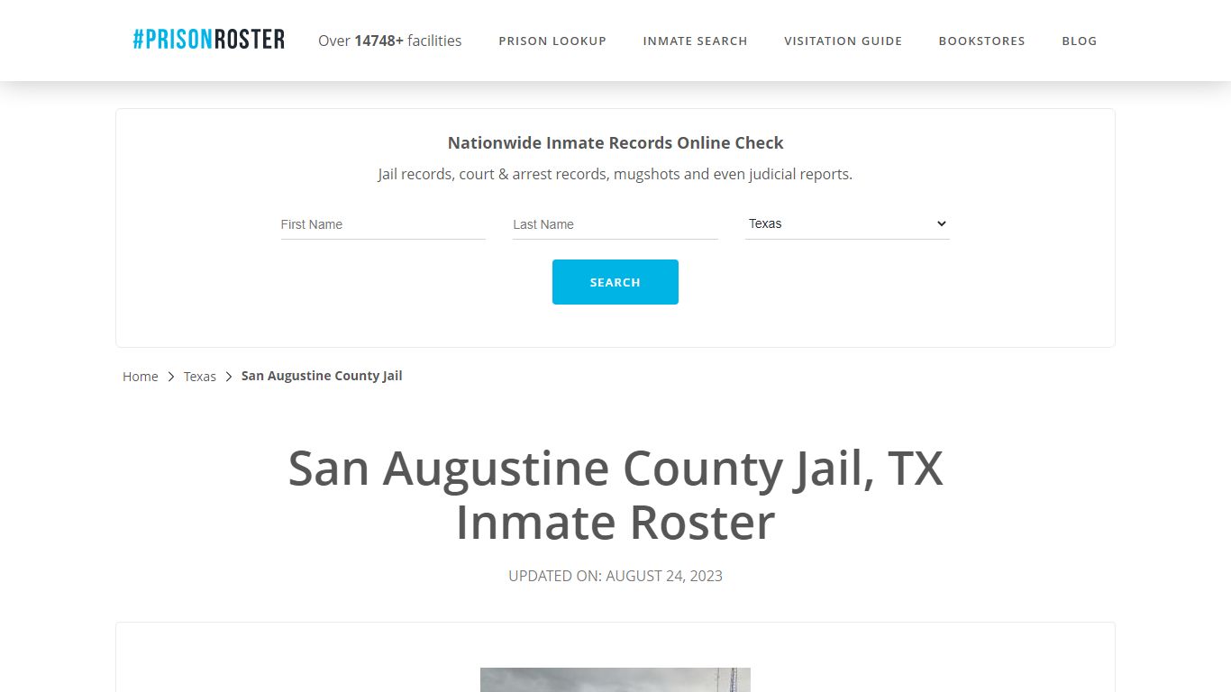 San Augustine County Jail, TX Inmate Roster - Prisonroster