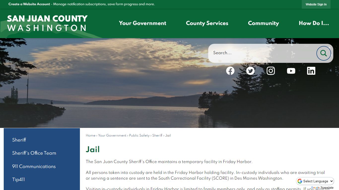 Jail | San Juan County, WA
