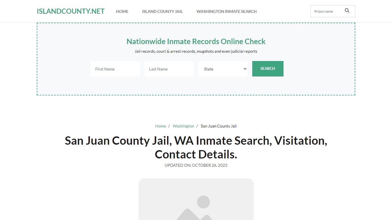 San Juan County Jail, WA Inmate Roster Search, Visitations.