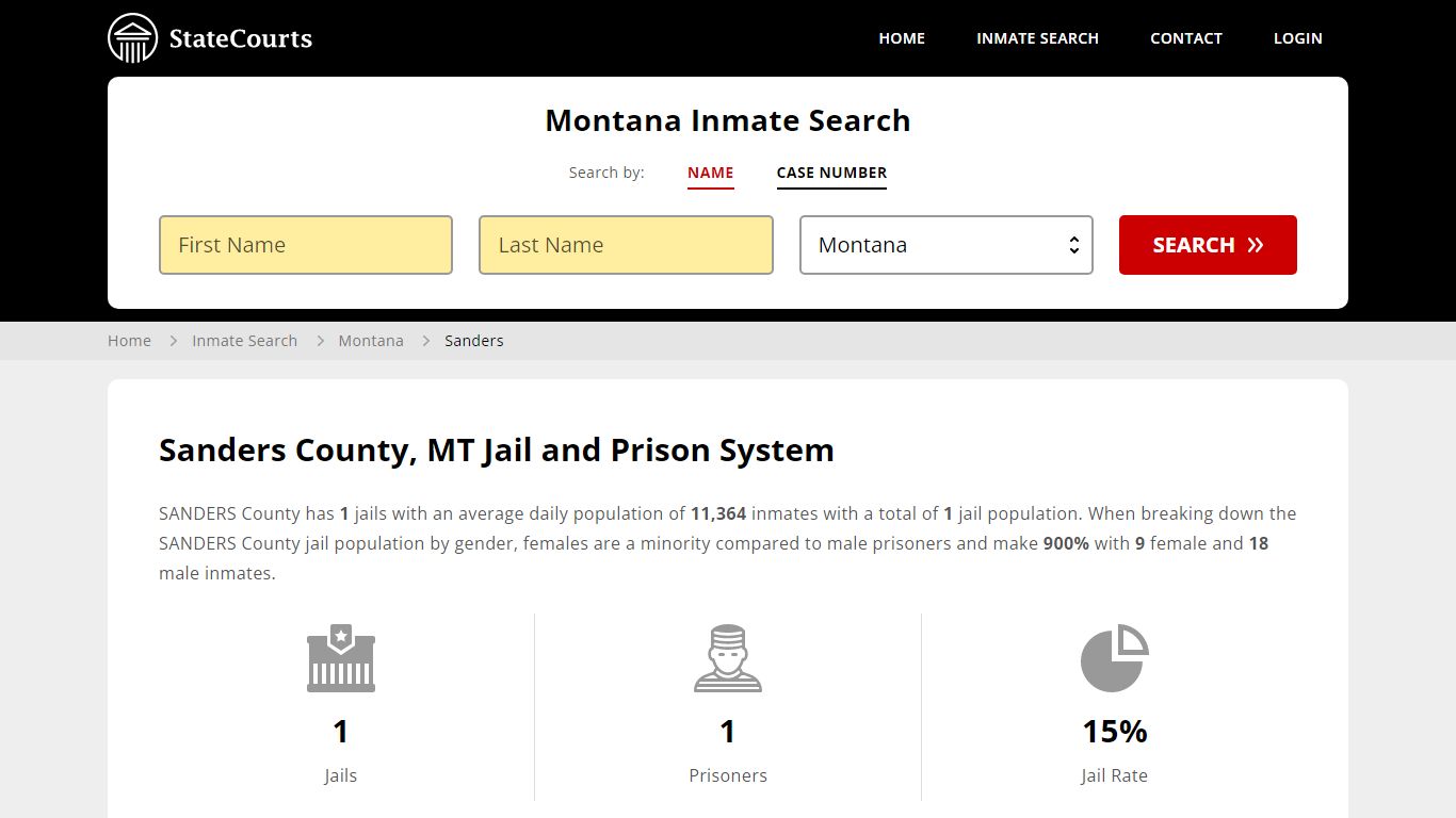 Sanders County, MT Inmate Search - StateCourts