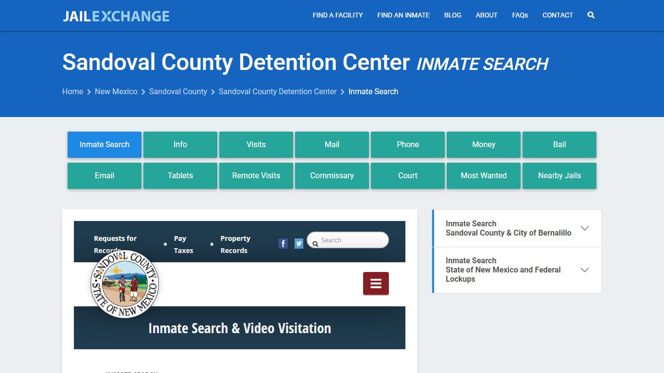 Sandoval County Detention Center Inmate Search - Jail Exchange