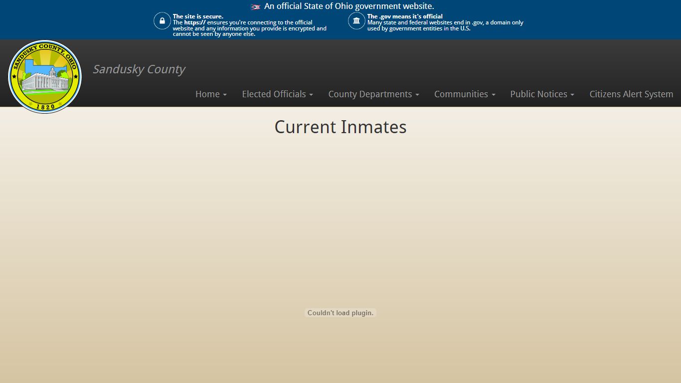 Sandusky County, Ohio - Currently Housed Inmates