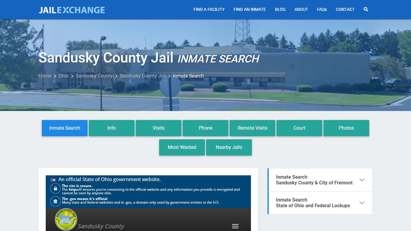 Sandusky County Jail Inmate Search - Jail Exchange