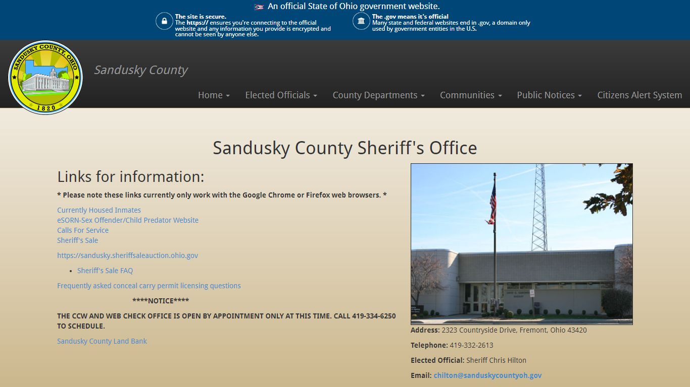 Sandusky County, Ohio - Sheriff