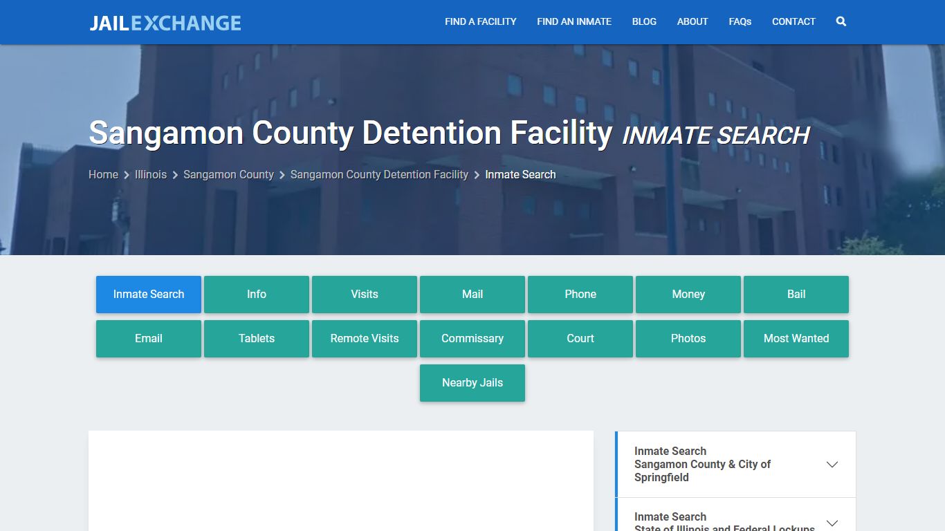 Sangamon County Detention Facility Inmate Search - Jail Exchange