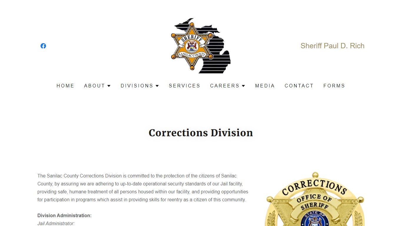 Corrections Division - Sanilac County Sheriff's Office