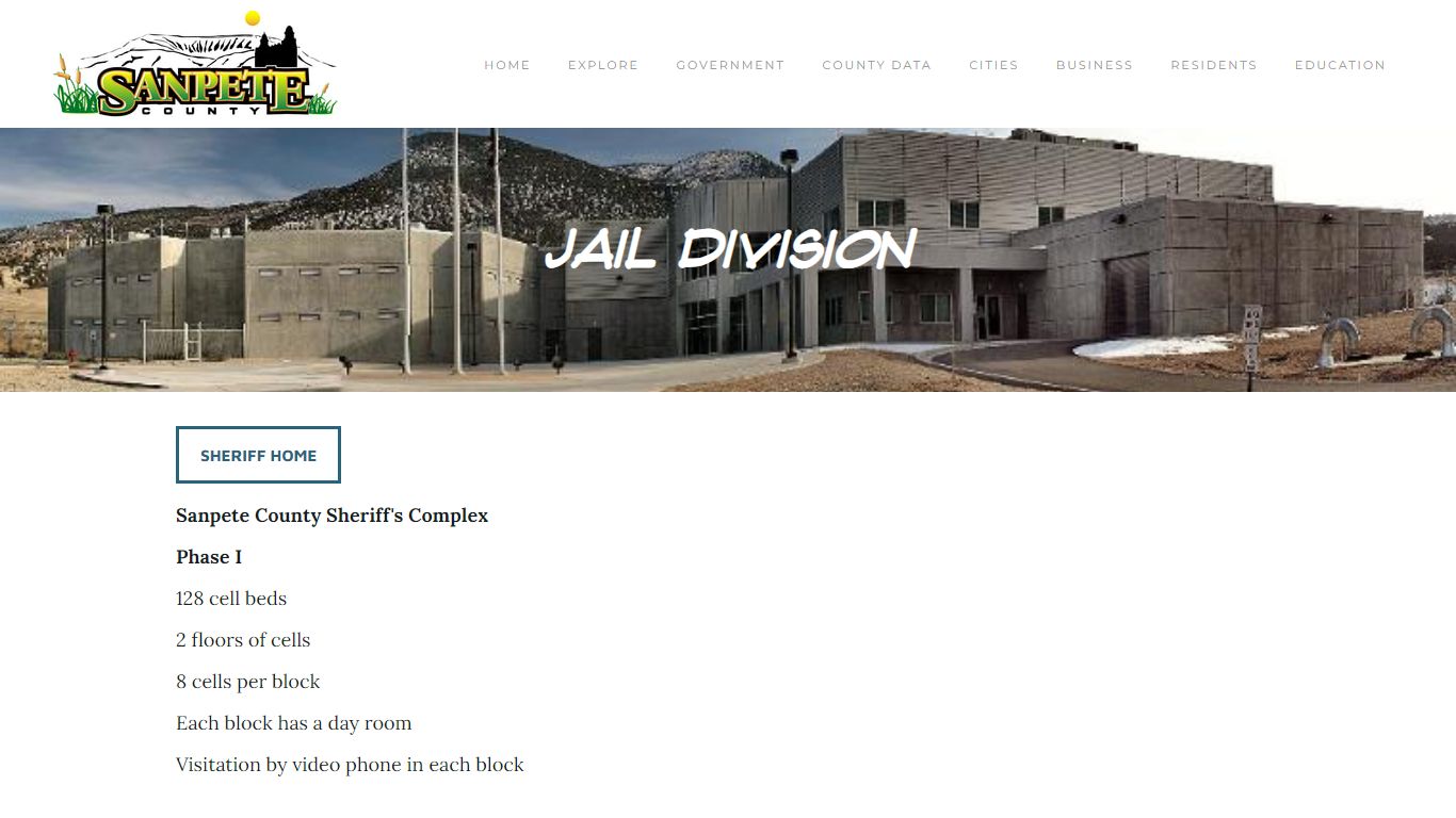Jail Division - Sanpete County