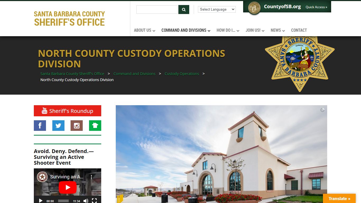 North County Custody Operations Division – Santa Barbara County Sheriff ...