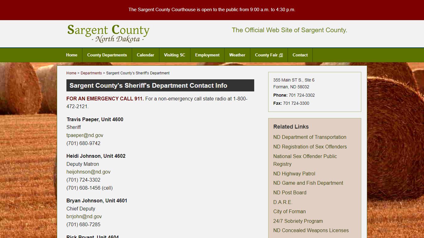 Sargent County Sheriff