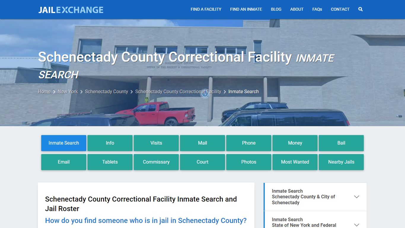 Schenectady County Correctional Facility Inmate Search - Jail Exchange