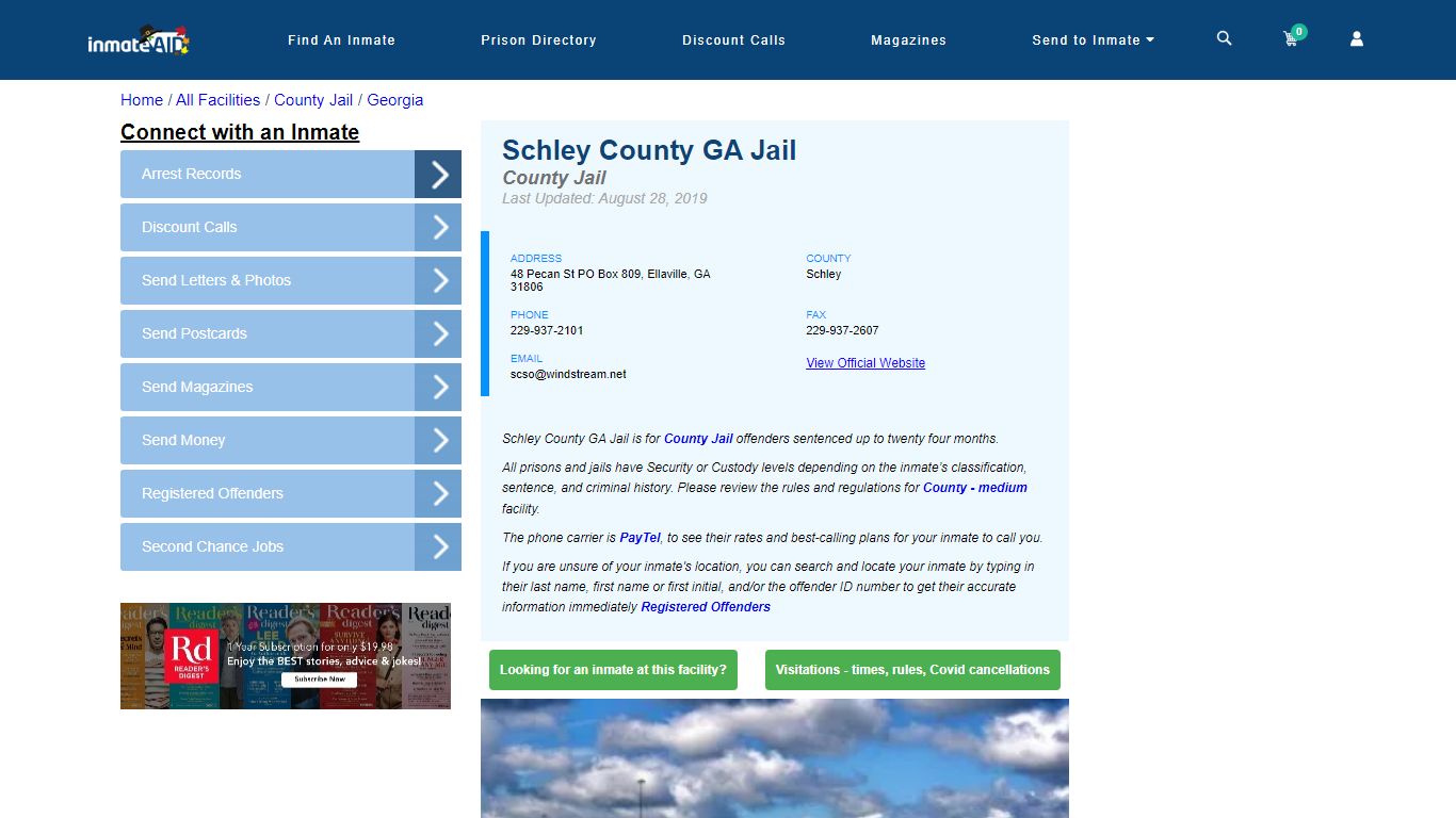 Schley County GA Jail - Inmate Locator - Ellaville, GA