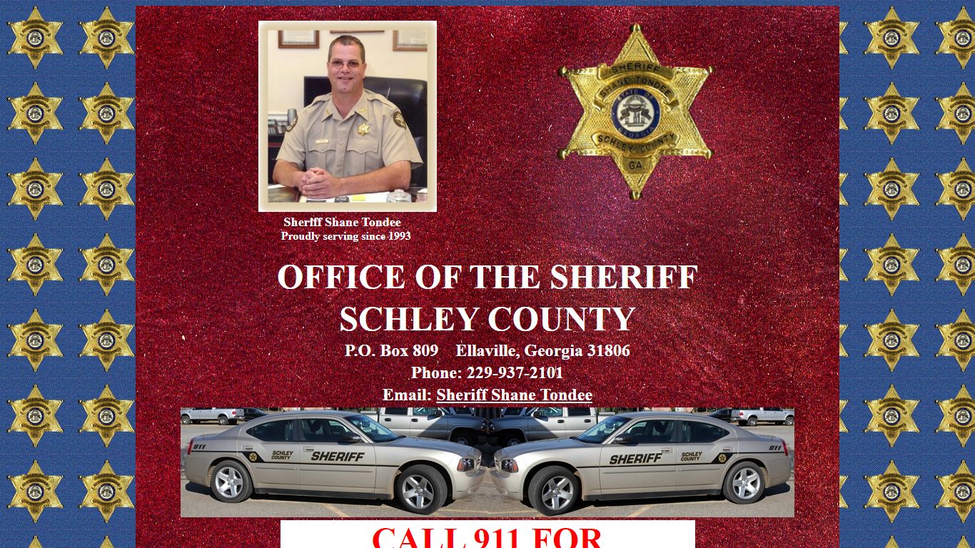 OFFICE OF THE SHERIFF - SCHLEY COUNTY, GEORGIA