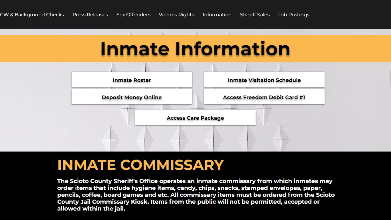 Inmate Information - Scioto County Sheriff