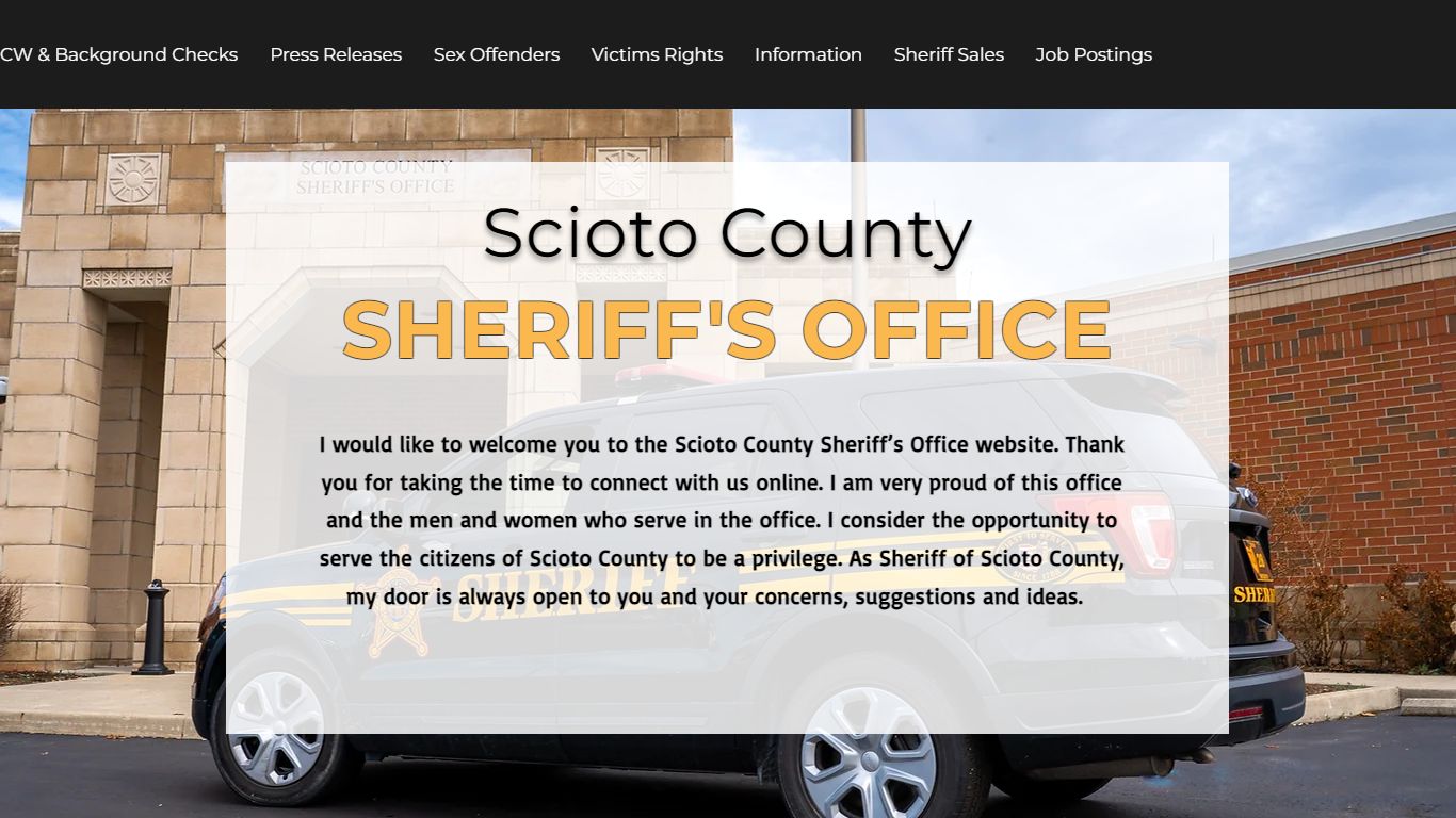 Sheriff | Scioto County Sheriff | Portsmouth