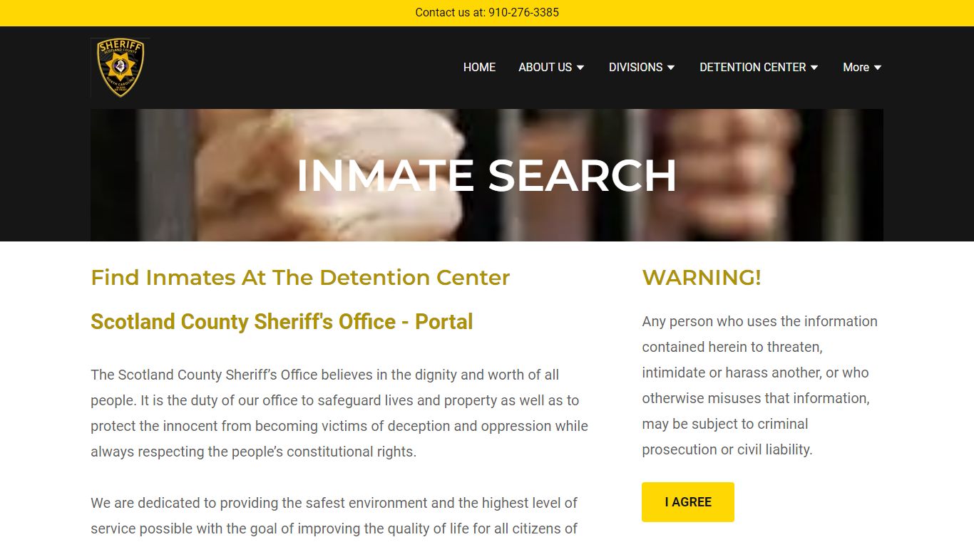 INMATE SEARCH - Scotland County Sheriff's Office