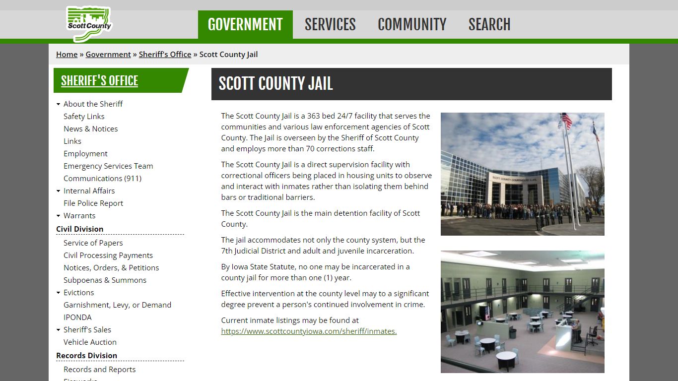 Scott County Jail | Scott County, Iowa