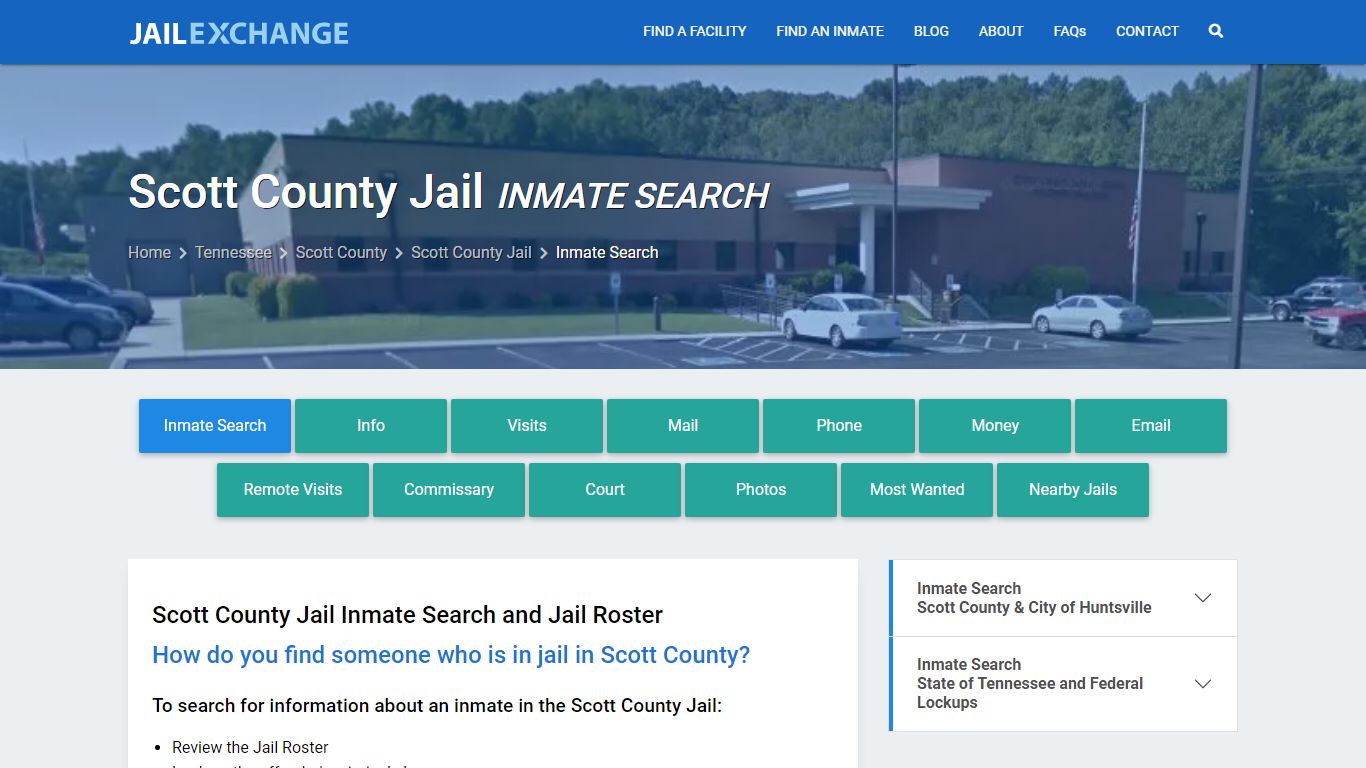 Inmate Search: Roster & Mugshots - Scott County Jail, TN