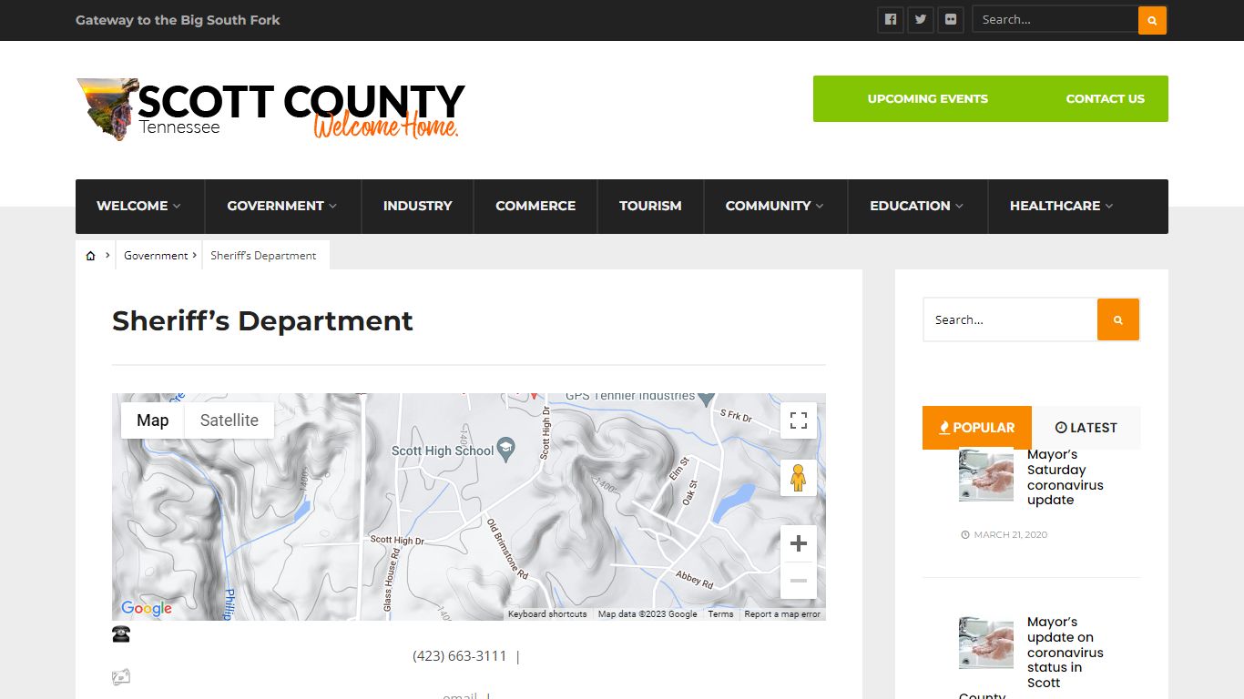 Sheriff’s Department – Scott County, TN