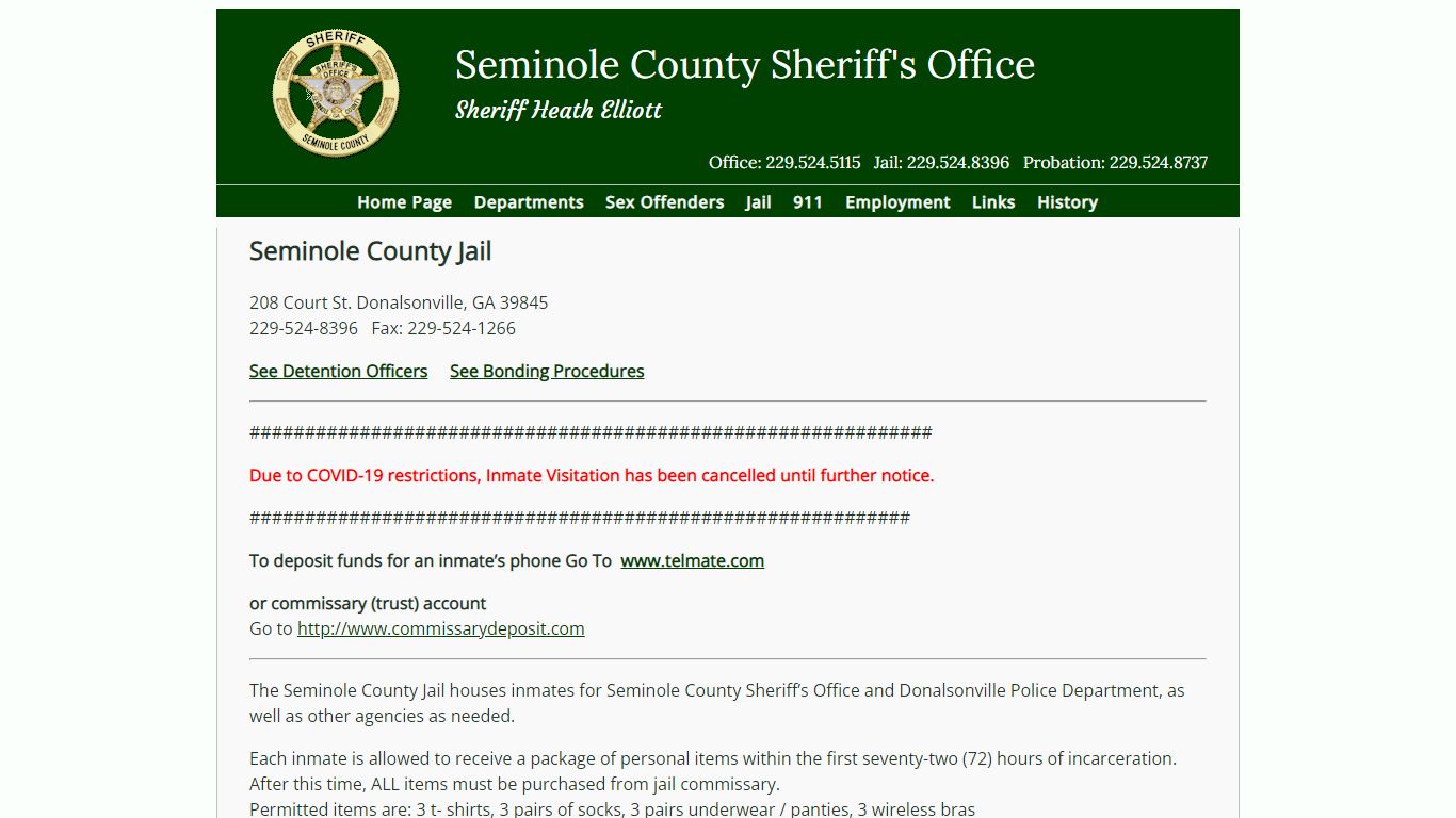 JailSeminole County Sherriffs Office