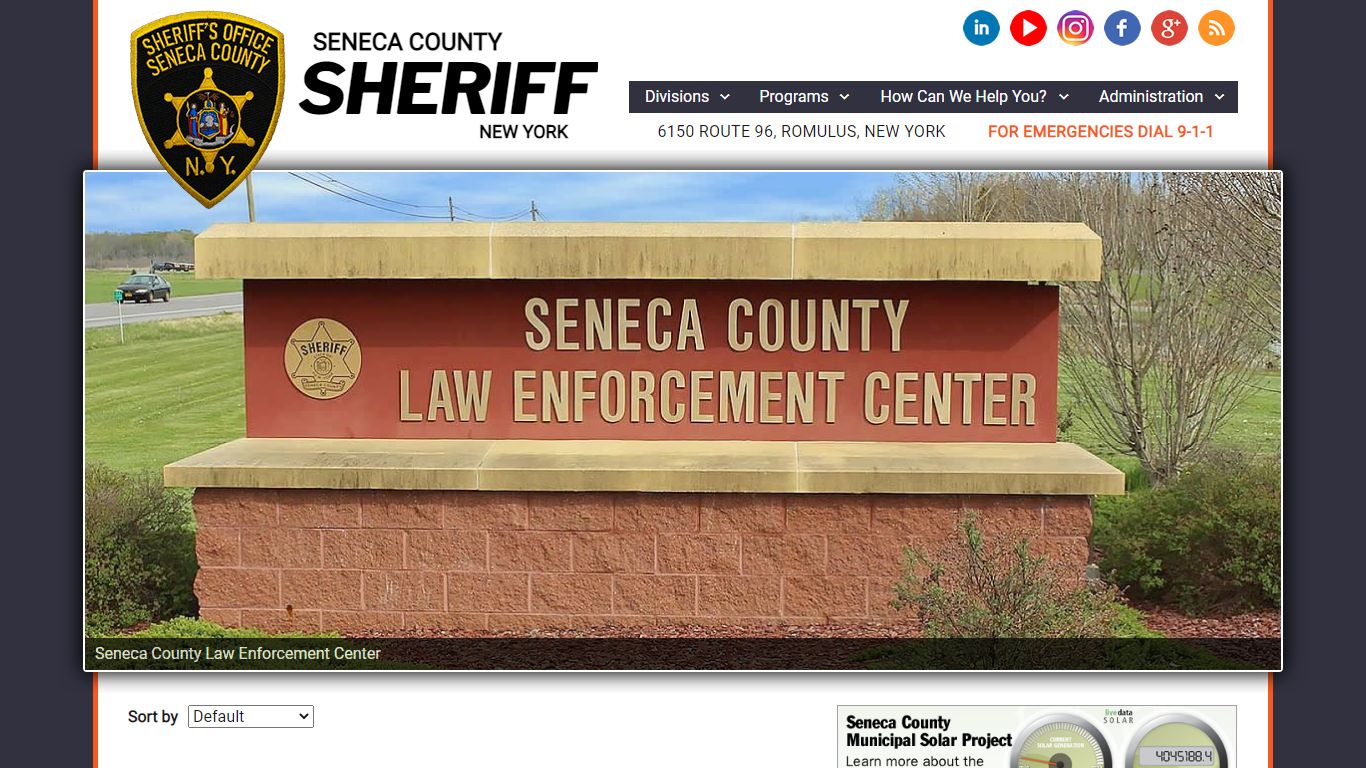 Seneca County Sheriff, New York – A New York State Sheriffs ...