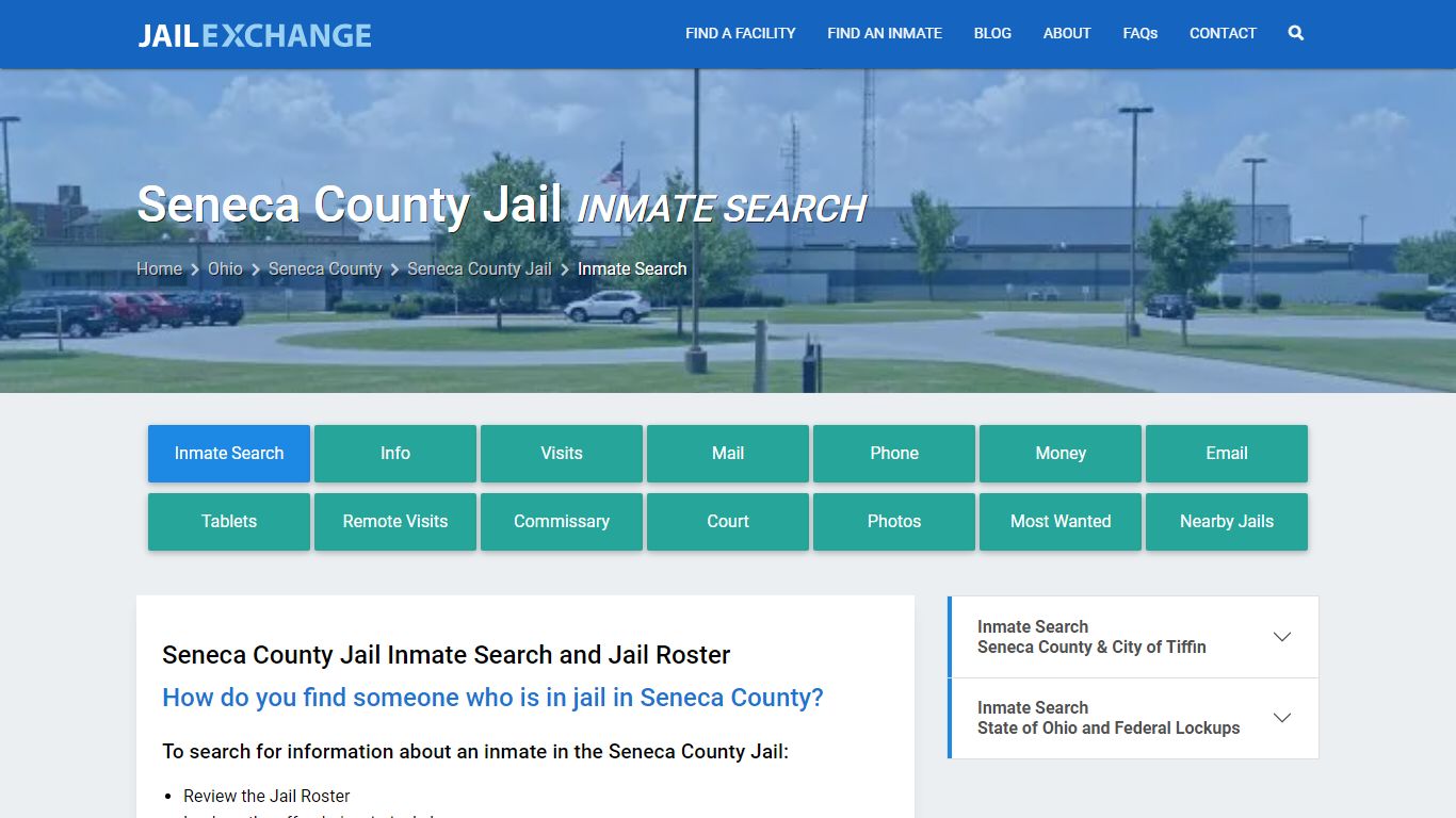 Seneca County Jail Inmate Search - Jail Exchange