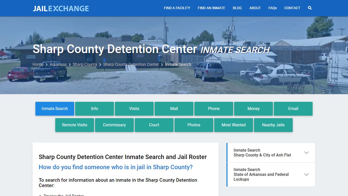 Sharp County Detention Center Inmate Search - Jail Exchange