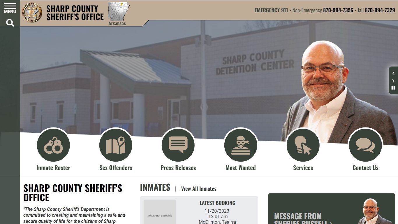 Inmate Roster - Sharp County Sheriff AR