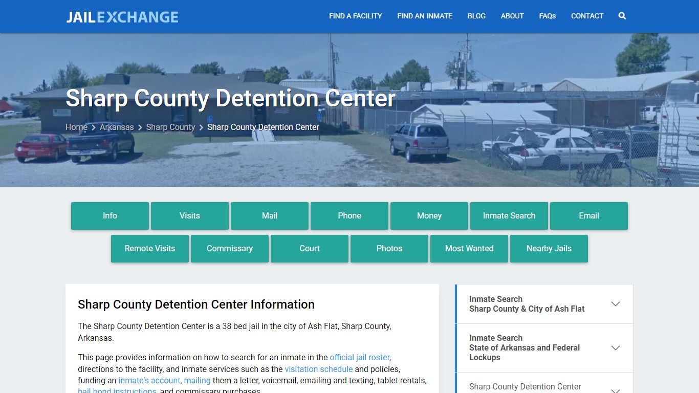 Sharp County Detention Center, AR Inmate Search, Information