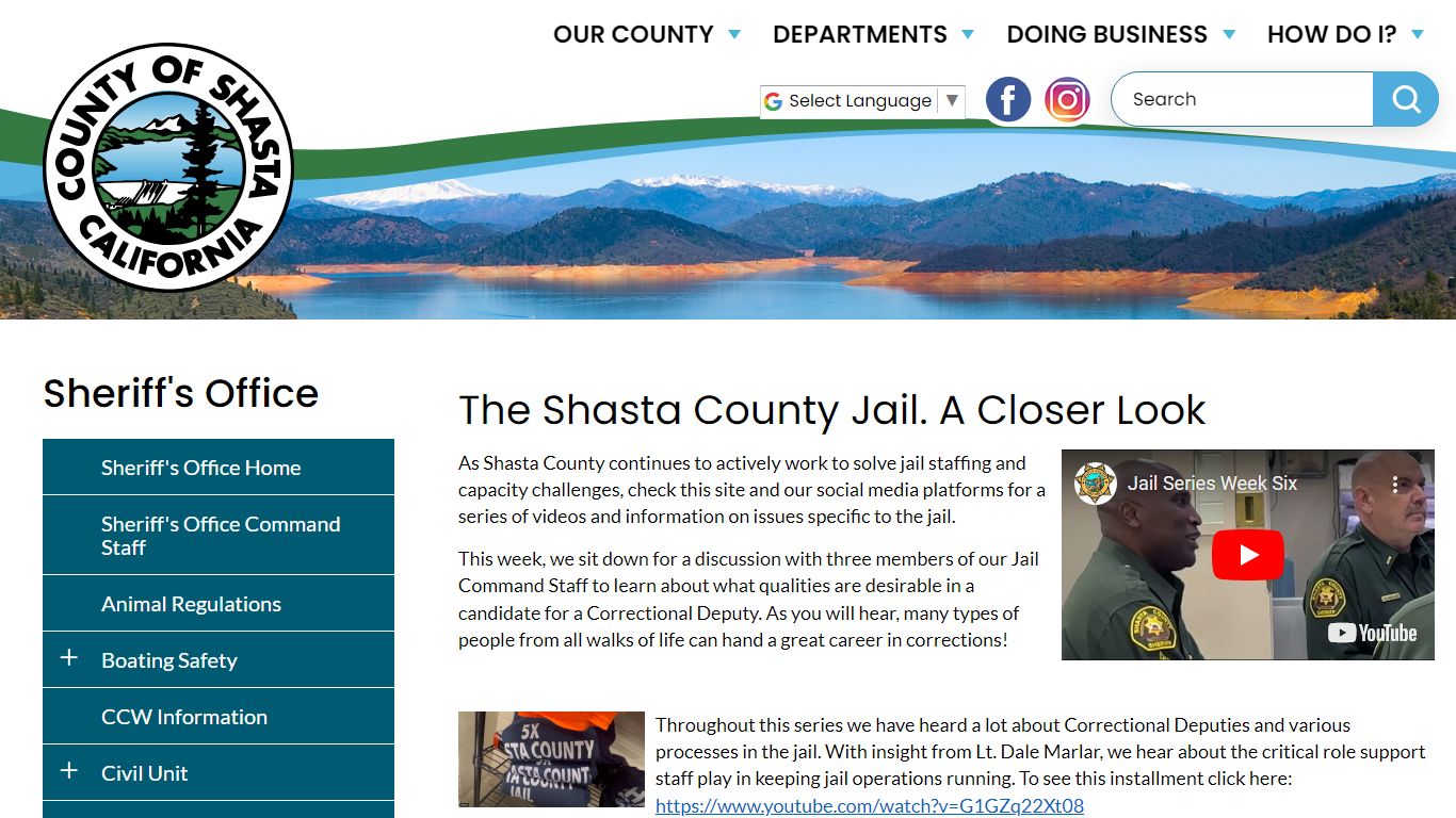 The Shasta County Jail. A Closer Look | Shasta County California