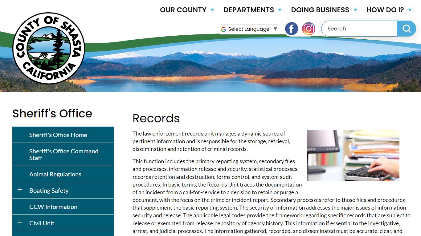 Records | Shasta County California