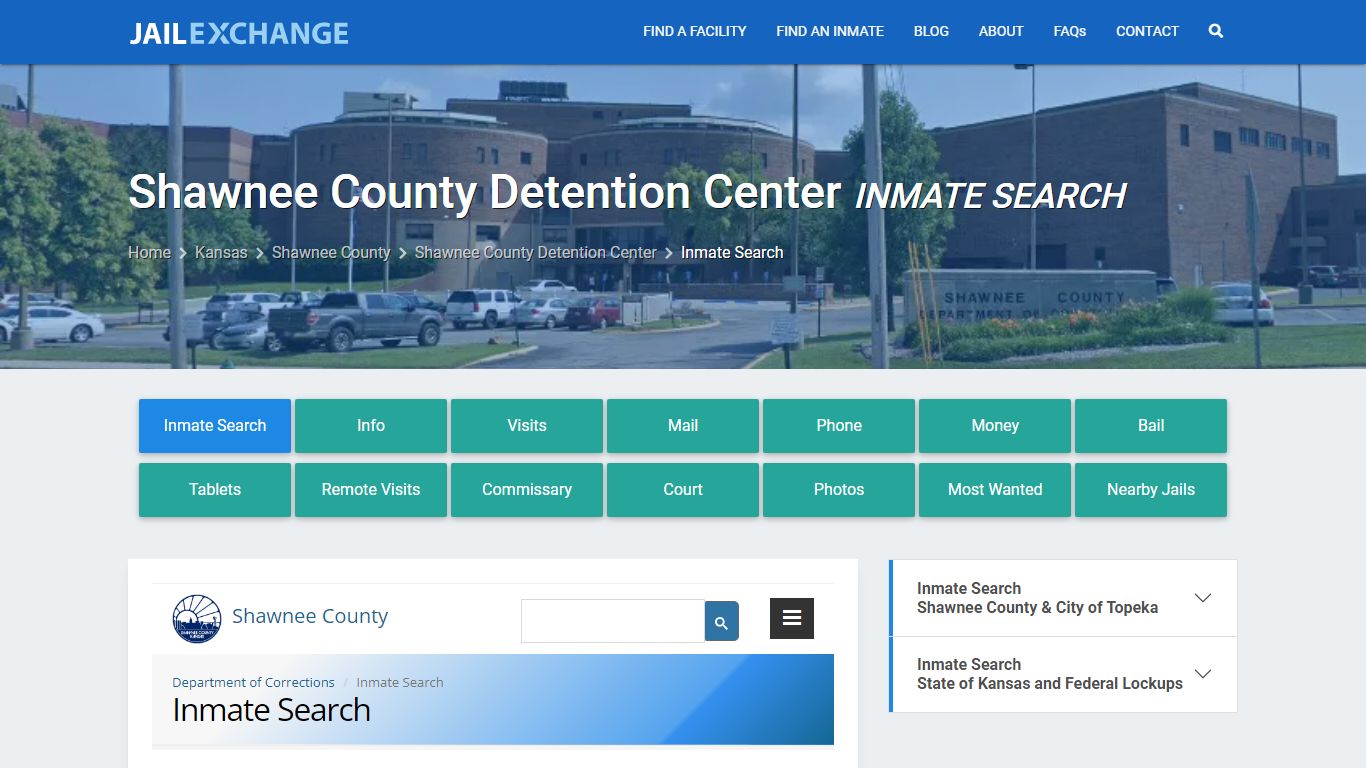 Shawnee County Detention Center Inmate Search - Jail Exchange