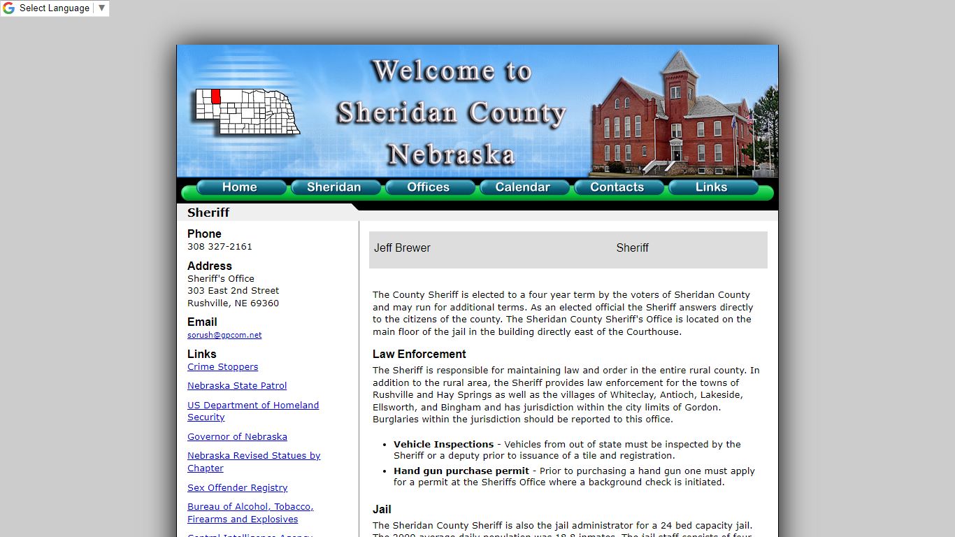 Sheridan County Sheriff - Nebraska